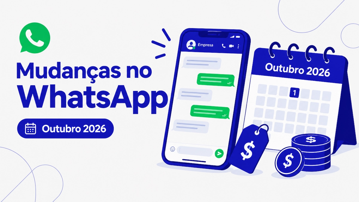 Mudanças no WhatsApp a partir de outubro de 2026: cobrança de mensagens de serviço e Meta Business Agent no WhatsApp Business